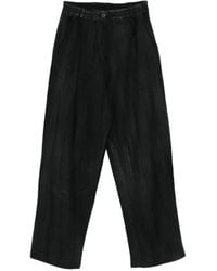 Avant Toi - Faded-Effect Pleated Trousers - Lyst