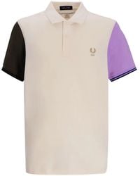 Comme des Garçons - Colour-block Cotton Polo Shirt - Lyst