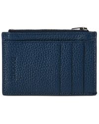 Doucal's - Tumbled Leather Zip Card Holder - Lyst