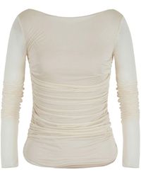 Emporio Armani - Wrinkled Top - Lyst