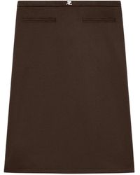 Courreges - Logo-Detail Midi Skirt - Lyst