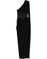Nissa - One-Shoulder-Maxikleid mit Sheer-Einsatz - Lyst