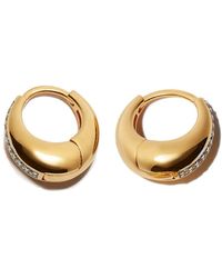 Otiumberg - 9kt Yellow Gold Small Hoop Earrings - Lyst