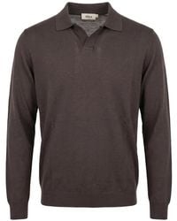 Altea - Long-Sleeve Polo Sweater - Lyst