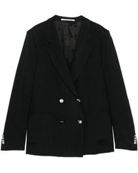 Tagliatore - Double-Breasted Notched-Lapel Blazer - Lyst