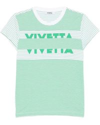 Vivetta - Striped T-Shirt - Lyst
