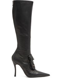 DIESEL - D-venus Pocket Leather Knee-high Boots - Lyst