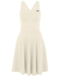 Fila - Logo-Patch Cross-Back Mini Dress - Lyst