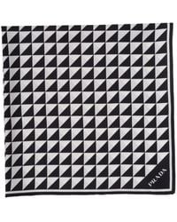 Prada - Silk Triangle Scarf - Lyst