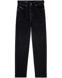 DIESEL - High-Waisted Straight-Leg Jeans - Lyst
