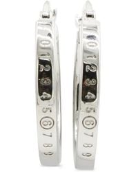 MM6 by Maison Margiela - Numeric-Logo Hoop Earrings - Lyst