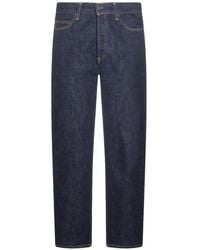 Carhartt - Logo-Patch Straight-Leg Jeans - Lyst