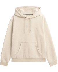 Pringle of Scotland - Logo-Embroidered Drawstring Hoodie - Lyst