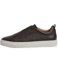 Hackett - Vision Pebble Leather Sneakers - Lyst