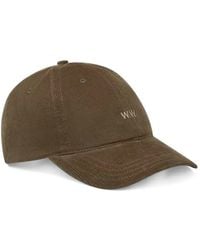 WOOD WOOD - Logo-Embroidered Corduroy Cap - Lyst