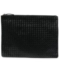Dragon Diffusion - Woven Leather Clutch Bag - Lyst