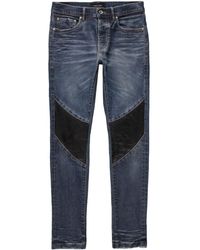 Purple Brand - Panelled Skinny-cut Jeans - Lyst