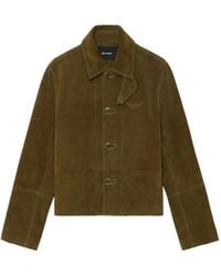 Zadig & Voltaire - Lessa Button Suede Jacket - Lyst