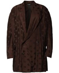Dolce & Gabbana - Jas Met Dubbele Rij Knopen En Logo-Monogram - Lyst