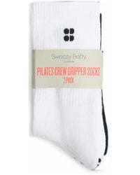 Sweaty Betty - Embroidered-Logo Socks (Set Of Two) - Lyst