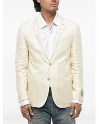 Corneliani - Single-Breasted Linen-Blend Blazer - Lyst