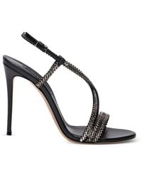 Casadei - Josephine Crystal-Embellished Sandals - Lyst