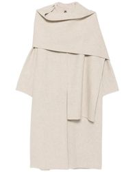 Soeur - Scarf-Detail Longline Coat - Lyst
