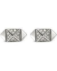 John Hardy - Icon Sterling Diamond Stud Earrings - Lyst