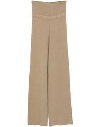 AYA MUSE - Ribbed Knitted Trousers - Lyst