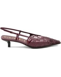 Gucci - 35Mm Gg Crystal-Embellished Slingback Pumps - Lyst