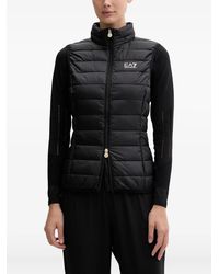 EA7 - Zip Padded Gilet - Lyst