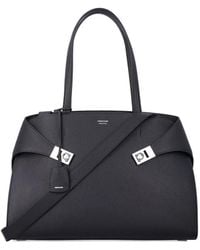Ferragamo - Hug Leather Shoulder Bag - Lyst