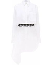 JW Anderson - Vestido camisero con encaje - Lyst