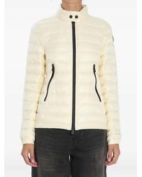 Moncler - Quilted Snap-Buttoned Collar Coat - Lyst