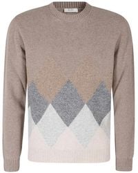 Seventy - Diamond-Pattern Sweater - Lyst