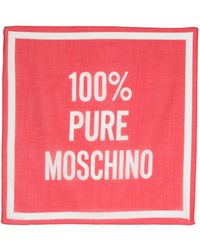 Moschino - Sjaal Met Logo-jacquard - Lyst