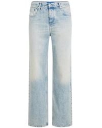 KARL LAGERFELD - Light Straight-Leg Jeans With Classic Five-Pocket Styling - Lyst