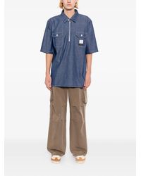 Engineered Garments - X Roy Roger's Workwear Chambray Spinnaker Polo Shirt - Lyst