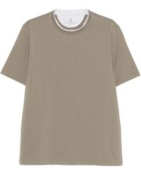 Brunello Cucinelli - T-Shirt Girocollo-Uomo - Lyst