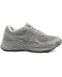 New Balance - Logo-Patch Panelled Sneakers - Lyst