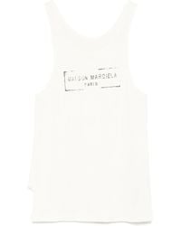 Maison Margiela - Tanktop Mit Logo-Print - Lyst