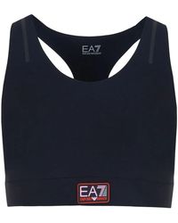 EA7 - Sport-Bh Met Logopatch - Lyst