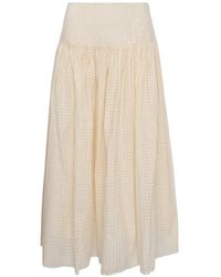 Ulla Johnson - Nalla A‐Line Broderie-Anglaise Skirt - Lyst