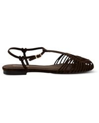 Corina - Gewebte Cage-Sandalen - Lyst