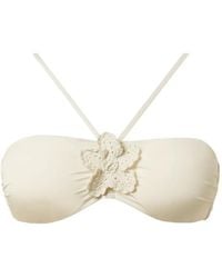 Twinset - Crochet-Brooch Bikini Top - Lyst