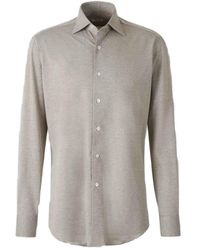Fray - Pique-Cotton Shirt - Lyst