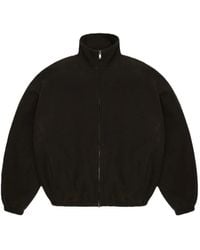 Rains - Fleece-Texture High-Neck Jacket - Lyst