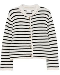 forte_forte - Striped Button-Up Cardigan - Lyst