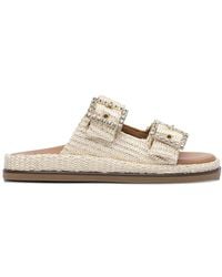 Alibi - Greta Double-Buckle Sandals - Lyst