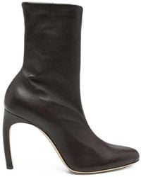 Victoria Beckham - Harlow Stretch Leather Boots - Lyst